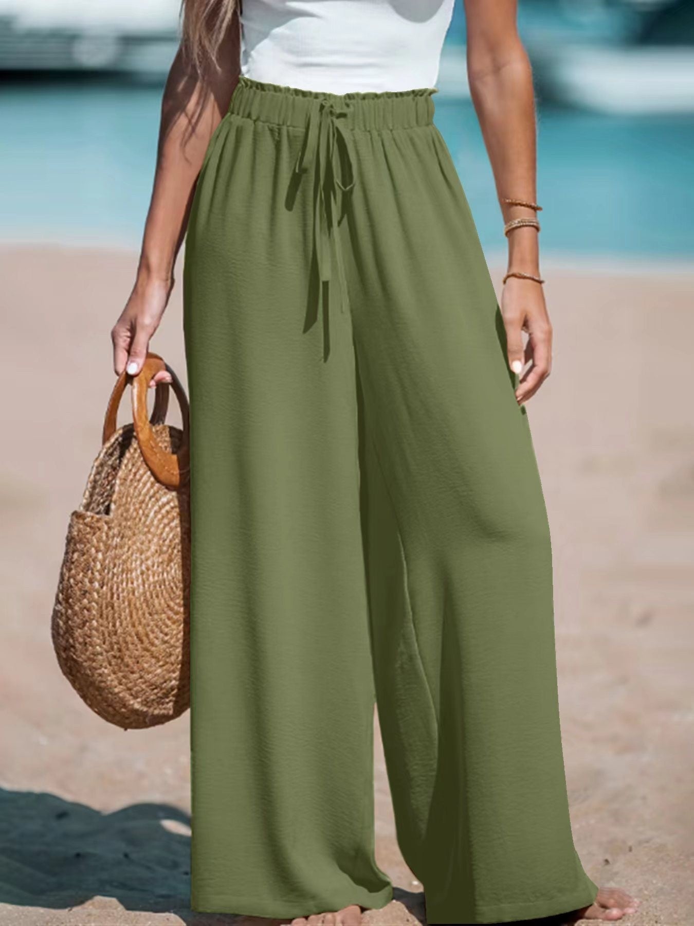 Pantalon Large Femme