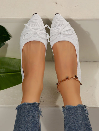 Ballerines Pointues Tricot