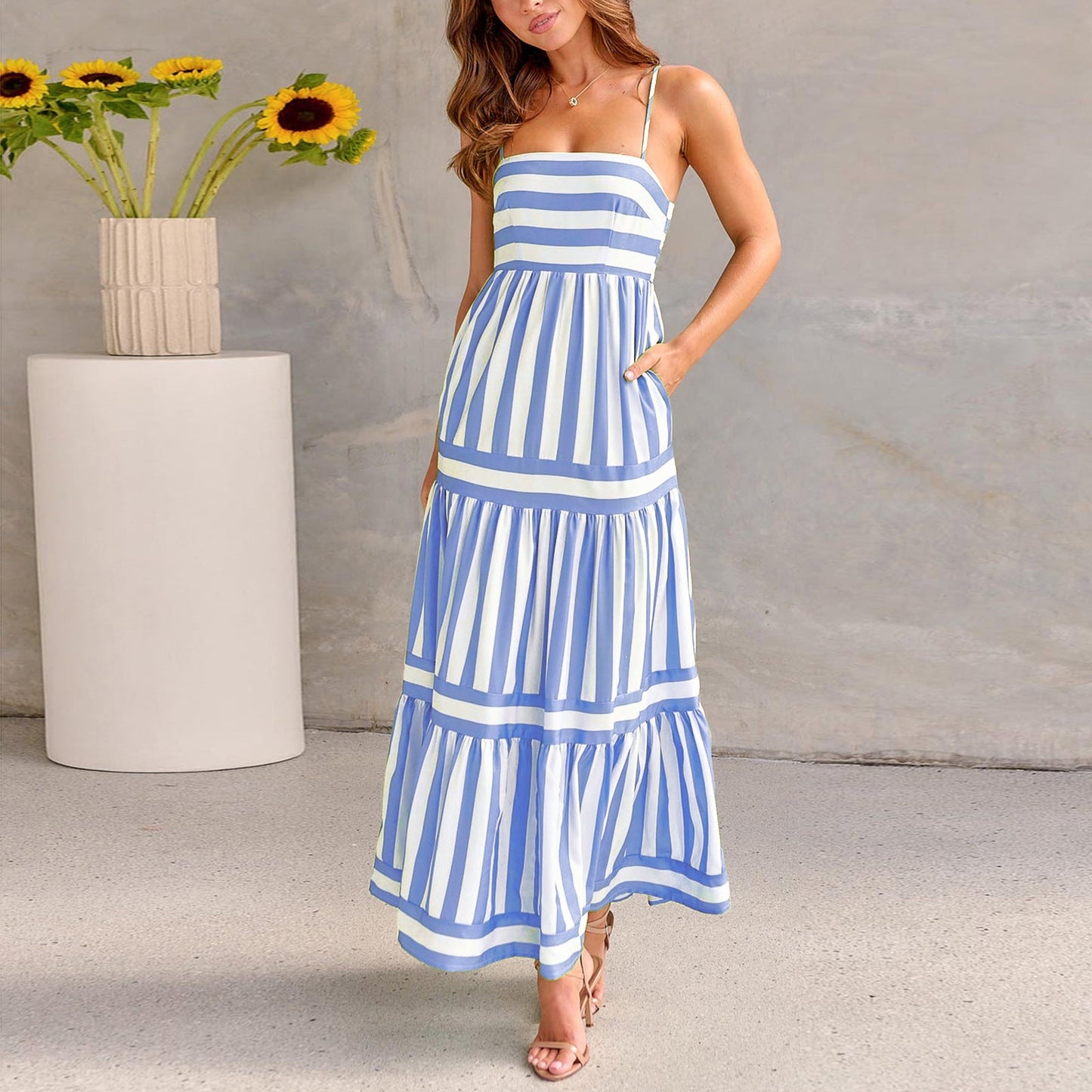 Robe Rayée Élégante