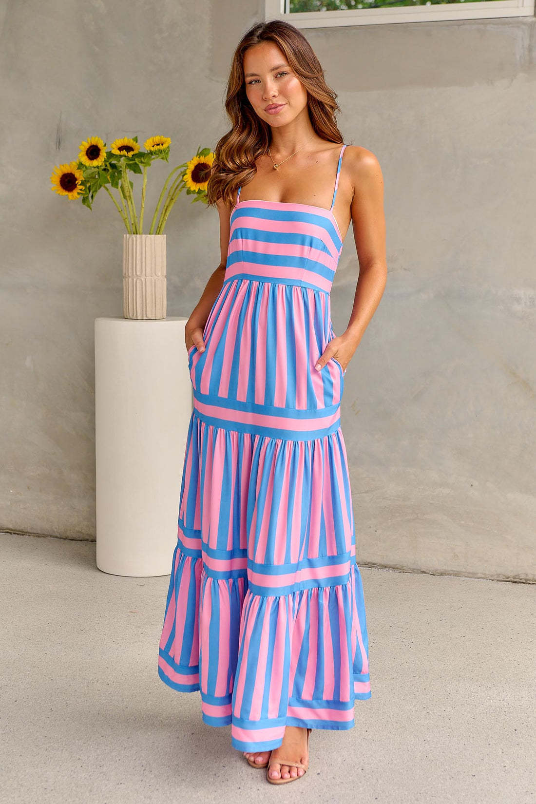 Robe Rayée Élégante