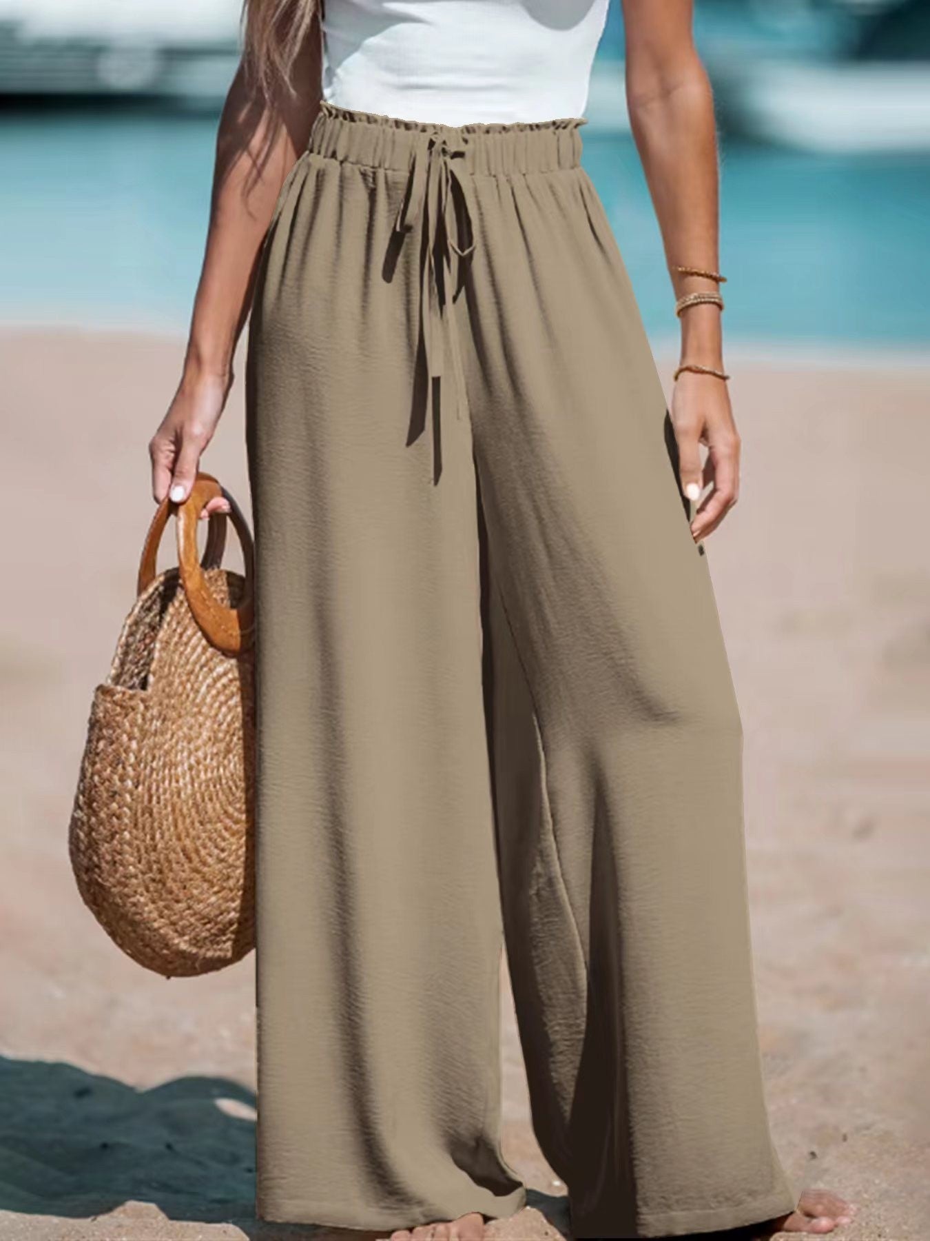Pantalon Large Femme