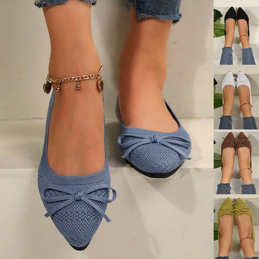 Ballerines Pointues Tricot