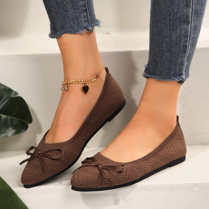 Ballerines Pointues Tricot