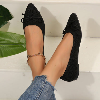 Ballerines Pointues Tricot