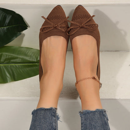 Ballerines Pointues Tricot