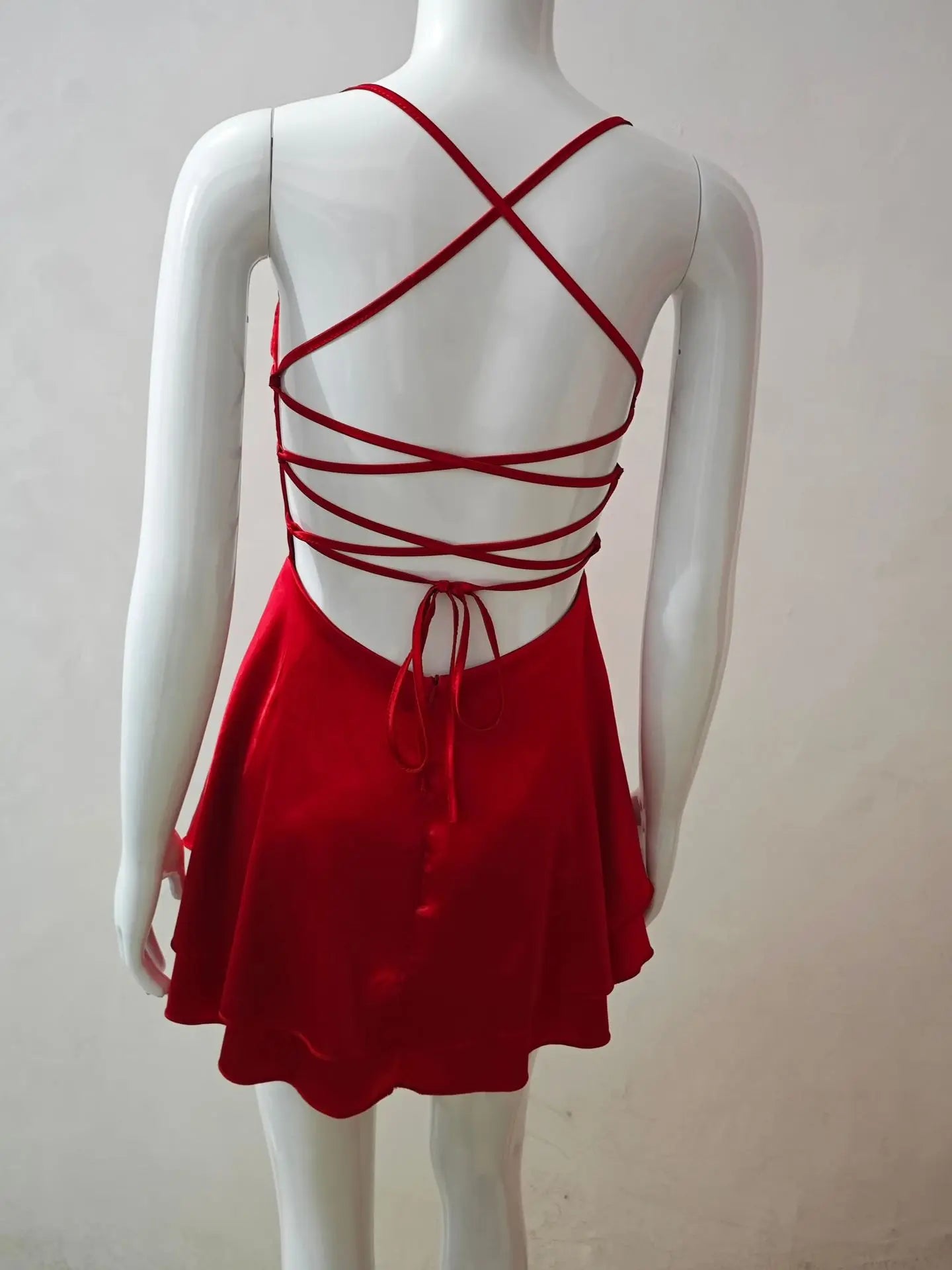 Robe Satinée Dos-Nu