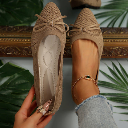 Ballerines Pointues Tricot